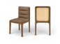 Ellis - Vegan Leather Upholstered Dining Chair (Set of 2) - Brown Base