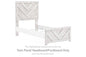 Cayboni - Twin Panel Headboard/Footboard - Whitewash