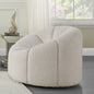 Osmash - Chair With Swivel - White Teddy Sherpa