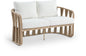 San Pietro - Resilient Waterproof Fabric 60.5" Upholstered Outdoor Patio Loveseat