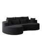 Curved Oversized Sectional Sofa With Extra Deep Seat