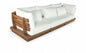 Mirella - 3 Piece Water Resistant Fabric Upholstered Outdoor Patio Modular Sofa