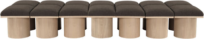 Pavilion - 14 Piece Modular Bench With Natural Base