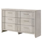 6 Drawer Storage Dresser Furniture - Antique White