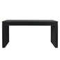 Modern Rustic Wood Table, Rectangular Living Room Center Table With Floating Top Design