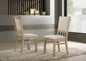 Brutus - Wide Dining Chair (Set of 2) - Reclaimed Wheat