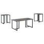 3 Piece Occasional Set With Smooth Top - Gray