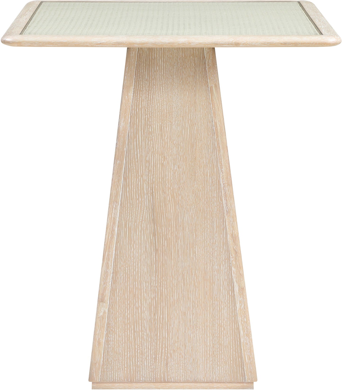 Atrium - Glass Top And Wood Base Dining Table