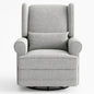 Extra Wide Swivel Recliner Glider Chair With Footrest