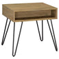 Square End Table - Brown