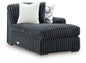 Midnight-Madness - RAF Corner Chaise - Gunmetal