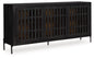 Vallisburg - Accent Cabinet - Black / Natural