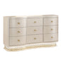 Flora - 9 Drawer Dresser With LED - Champagne