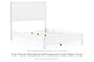 Binterglen - Full Panel Headboard/Footboard and Slats - White