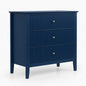 Fluted 3 Drawer Nightstand With Soft Close Slides