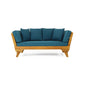 Outdoor Acacia Wood Expandable Daybed With Cushions