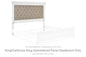 Kanwyn - King/Cal King Uph Panel Hdbd - Whitewash
