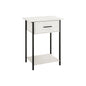 Contemporary 2 Tier Accent Table With Storage Drawer