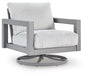 Hurley Park - Swivel Chair With Cushion - Gray