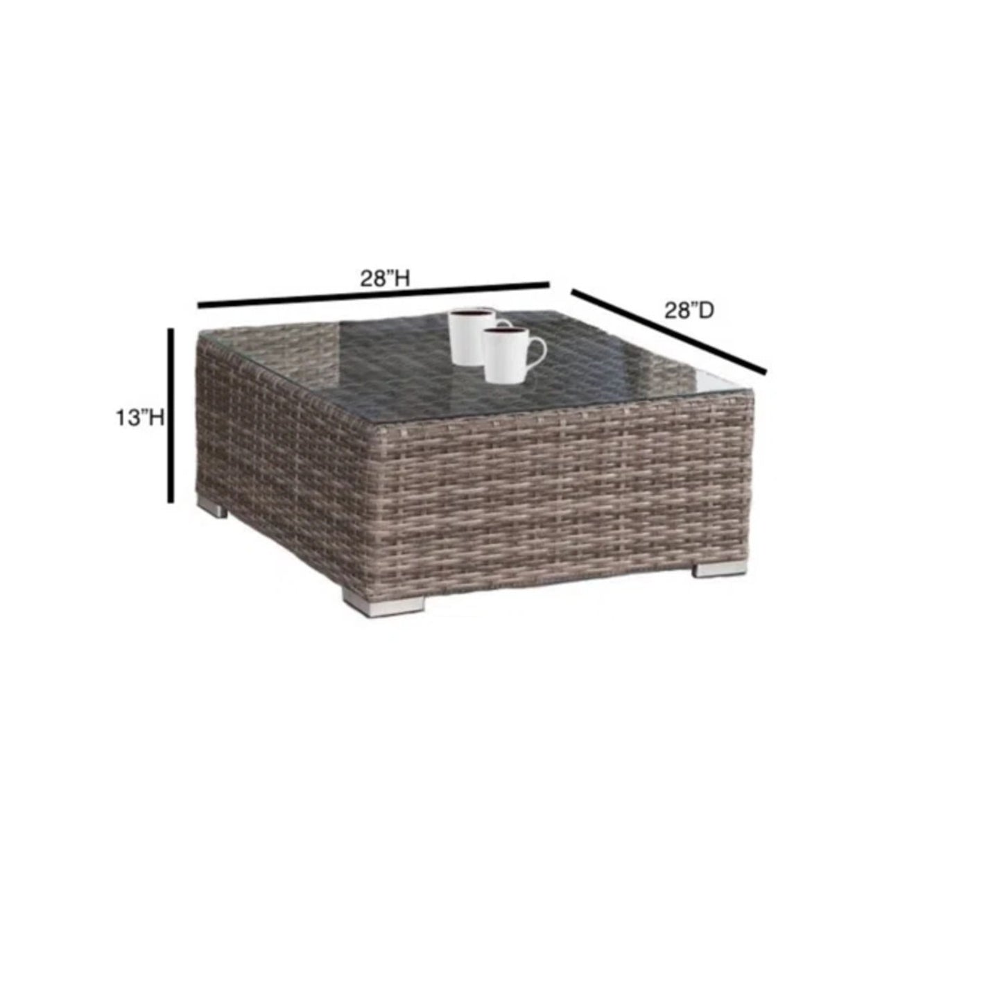 Stylish Rattan Wicker Person Seating Group With Premium Sunbrella Cushions Perfect For Outdoor Entertaining