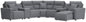 Modmax II - Reclining Sectional - Salt And Pepper