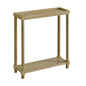 Narrow Side End Tables With Shelf (Set of 2)