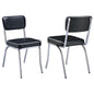 Open Back Upholstered Side Chairs (Set of 2)