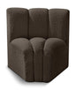 Arc - Boucle Fabric Curved Corner Chair