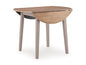 Harperfeld - Round Dining Room Drop Leaf Table - Natural / Gray