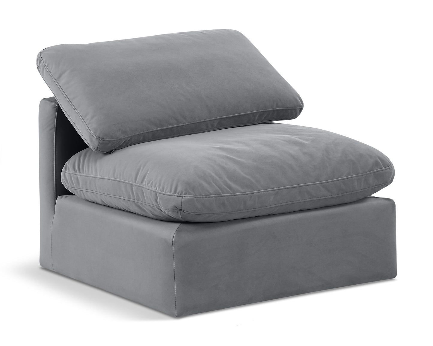 Indulge - Velvet Armless Chair