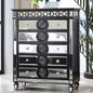 Varian II - Chest - Mirrored, Black & Sliver