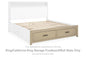 Calmoro - King/California King Storage Footboard/Roll Slats - Gray
