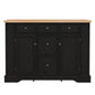 Sideboard Buffet Cabinet With 5 Drawers, 2 Cabinets, Adjustable Shelves