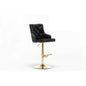 Adjustable Swivel Bar Stool With Nailhead Trim (Set of 2)