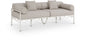 Portofino - Resilient Water Repellent Fabric 85.75" Upholstered Outdoor Patio Sofa