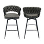 Bar Stool 360 Swivel With Back Footrest