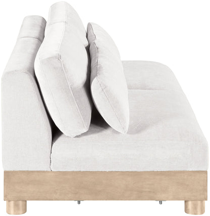 Turin - Chenille Fabric Upholstered Modular Sectional - White