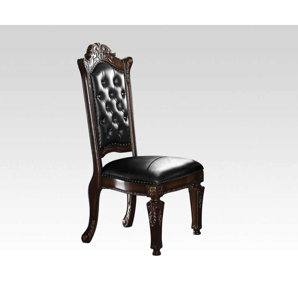 Vendome - Side Chair (Set of 2) - Synthetic Leather & Cherry