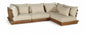 Mirella - 4 Piece Water Resistant Fabric Outdoor Patio Modular Sectional