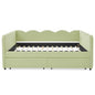 Gingham Daybed With USB Charging Port, Wave-Shaped Design