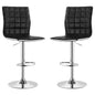 Waffle - Adjustable Bar Stool (Set of 2) - Black
