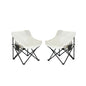 Portable Folding Camping Chairs With Carry Bag (Set of 2)