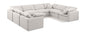 Indulge - Linen 8 Piece Modular Sectional