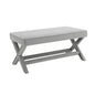 Comfort Double Bench Upholstered With X Crossed Legs