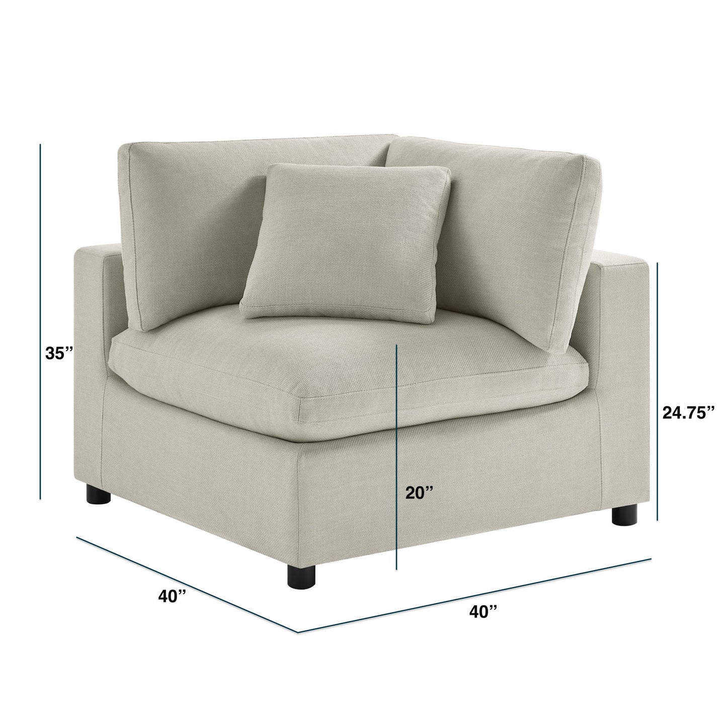 Cassandra - Corner Wedge Chair