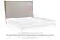 Tomtyn - King/California King Upholstered Headboard - Light Brown