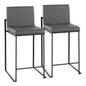 Fuji - Contemporary Modern Elegance, High Back Counter Stool
