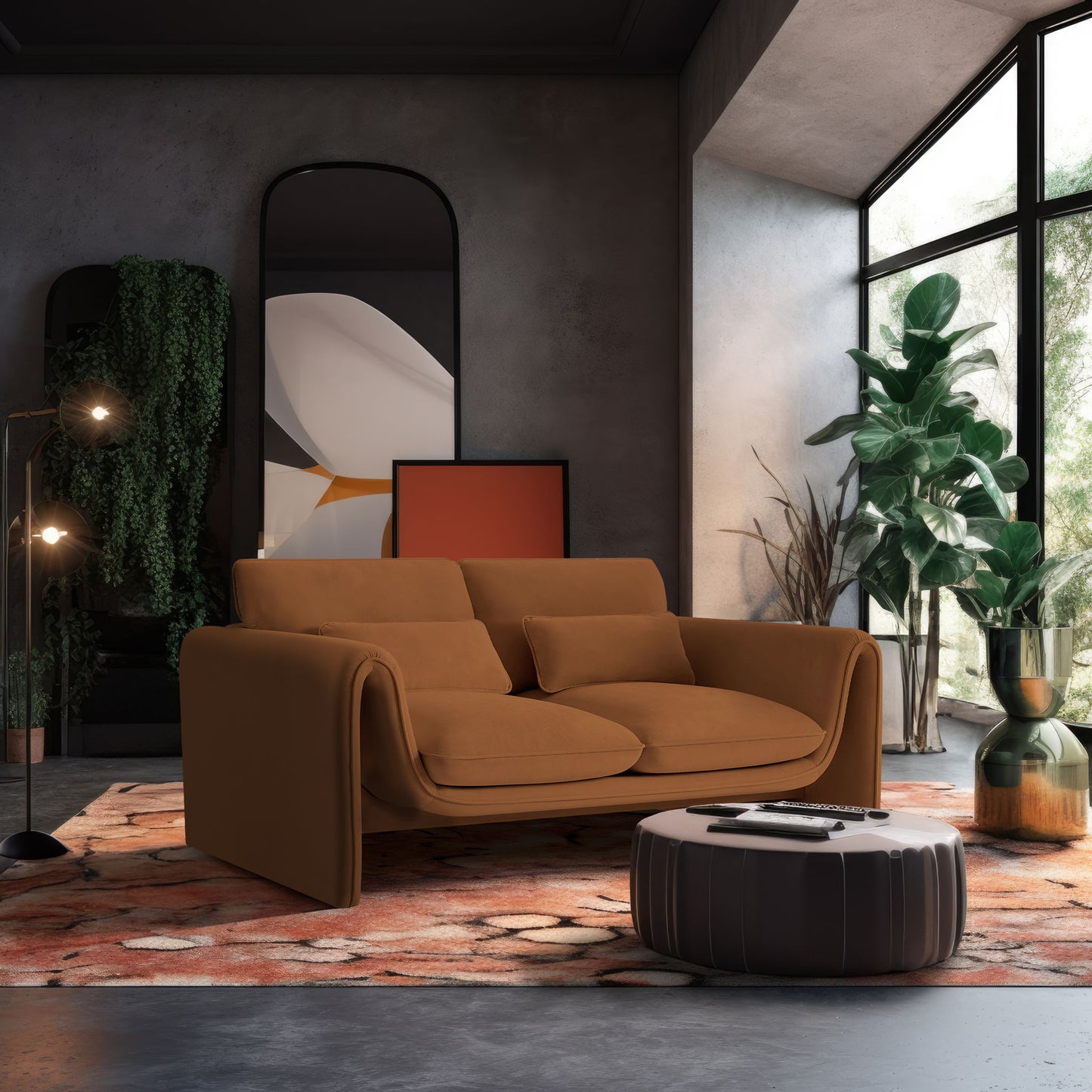 Sloan - Loveseat - Saddle