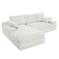 Compressed Sofa With 3 Back Cushions, 2 Throw Pillows
