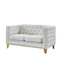 Modern Sofa With Button Tufting, Upholstered Couch For Living Room